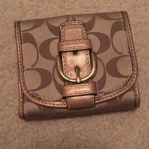 Coach Tan Monogram Wallet